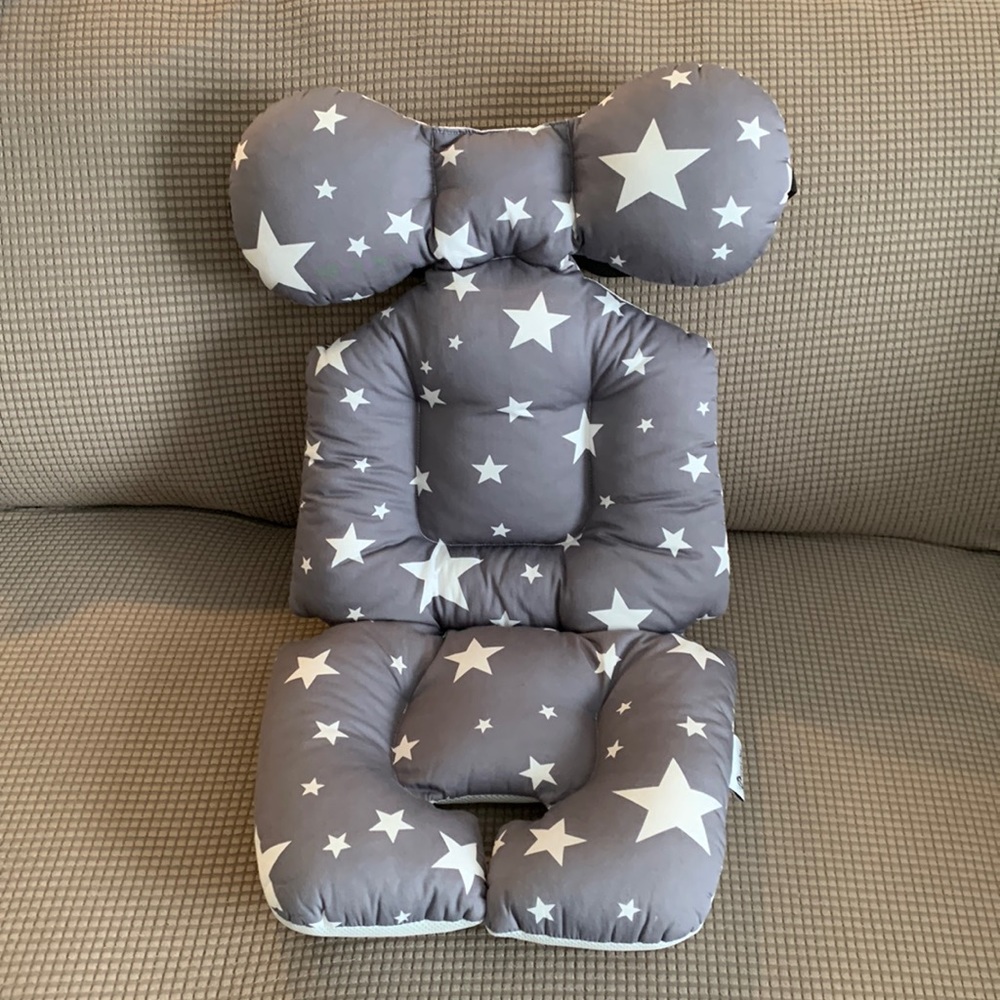 Organic cotton stroller cushion